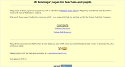 Desktop Screenshot of mrjennings.co.uk